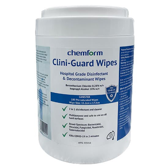 CLINI-GUARD WIPES & CANISTER