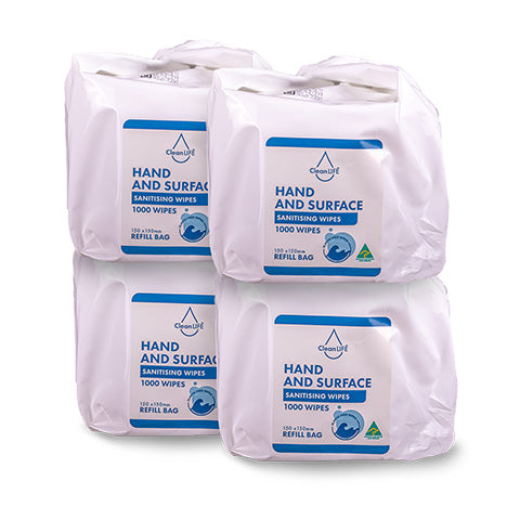 CLEANLIFE GYM WIPE REFILL BAG (PKT 1000)