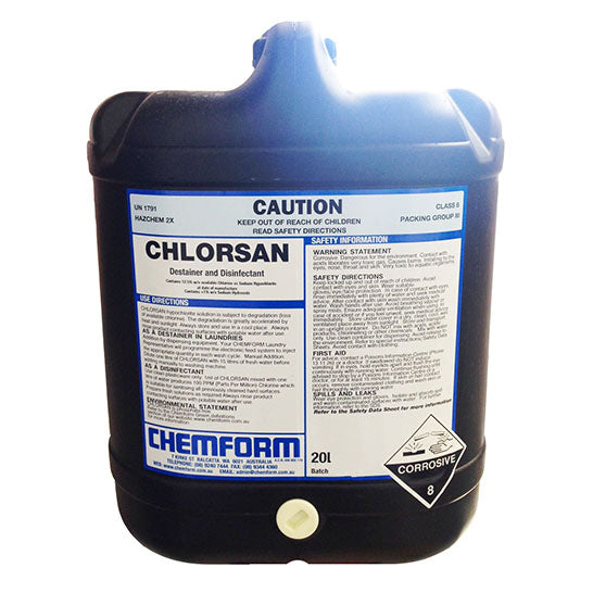 CHLORSAN DISINFECTANT/DESTAIN 20LTR