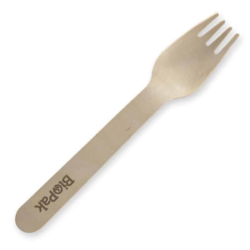 BIOPAK WOODEN FORKS (PKT 100)