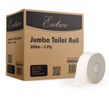 ENTICE 2 PLY JUMBO TOILET ROLLS