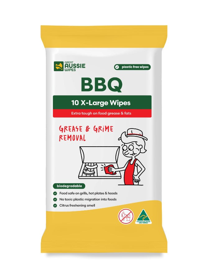 GREAT AUSSIE BBQ WIPES (PKT 10)