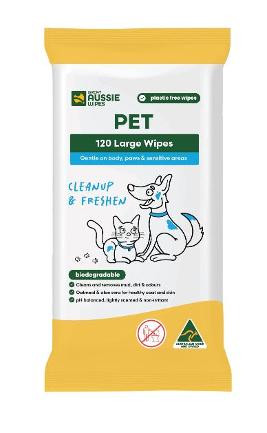 GREAT AUSSIE PET WIPES (PKT 120)