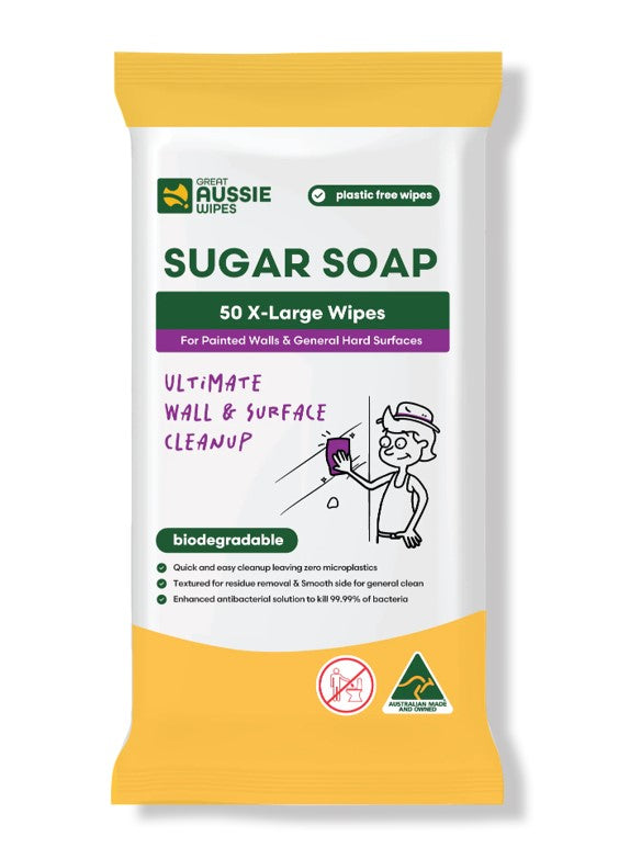 SUGAR SOAP WIPES SOFT PACK