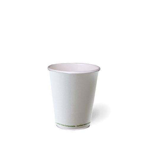 8OZ SINGLE WALL WHITE COFFEE CUPS