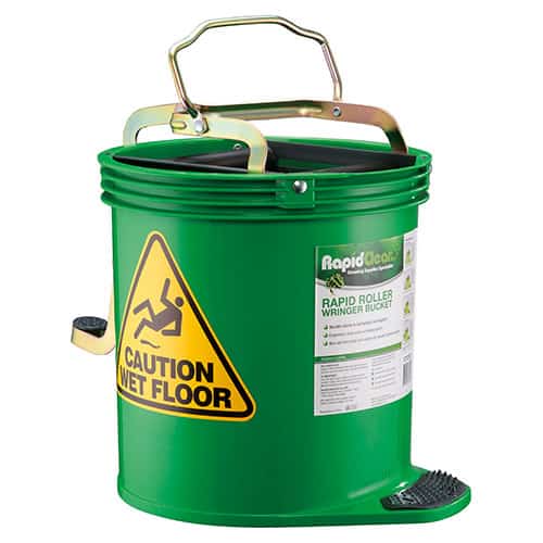 WRINGER MOP BUCKET RAPID CLEAN 15L GREEN