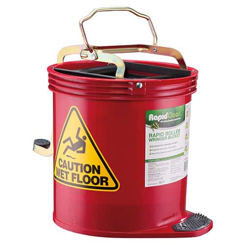 WRINGER MOP BUCKET RAPID CLEAN 15L RED