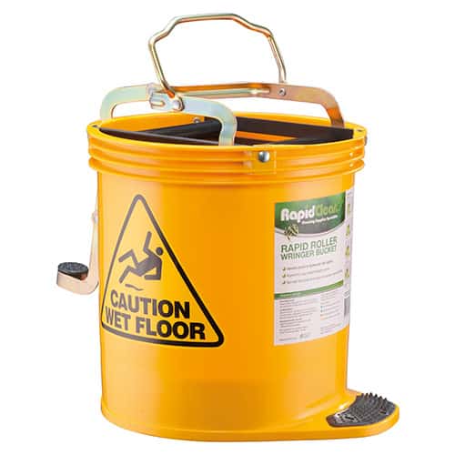 WRINGER MOP BUCKET RAPID CLEAN 15L YELLOW