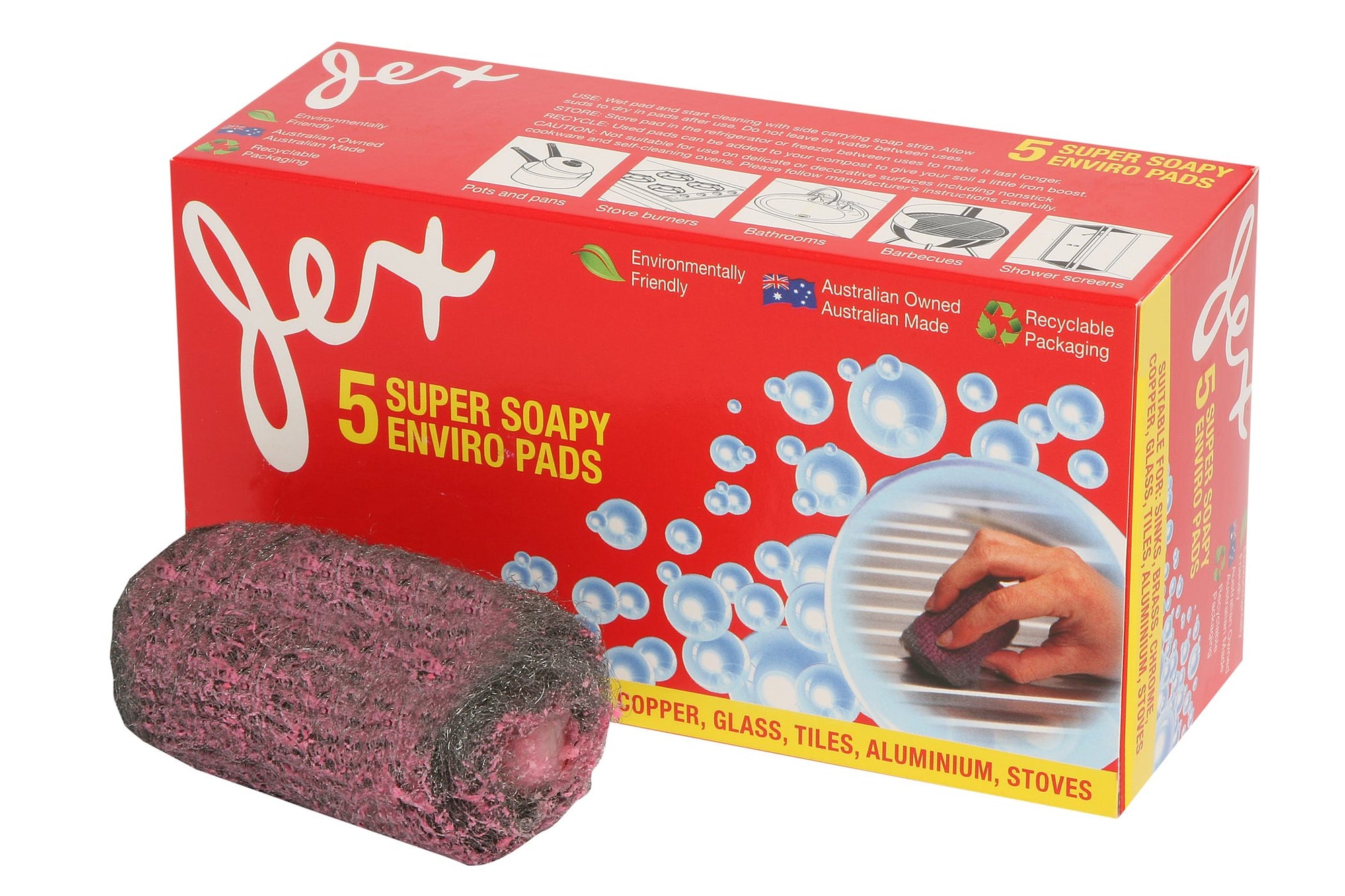 JEX SUPER SOAPY ENVIRO PADS (PKT 5)