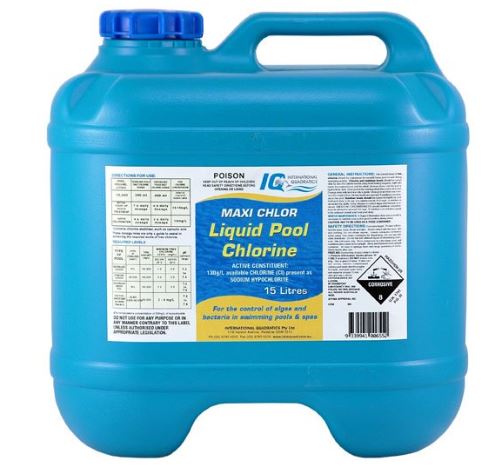 SODIUM HYPOCHLORITE 15L