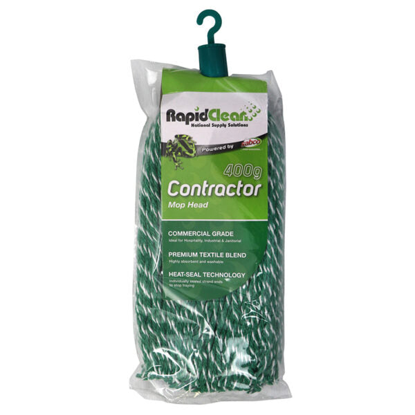 RAPID CLEAN CONTRACTOR GREEN MOP HEAD