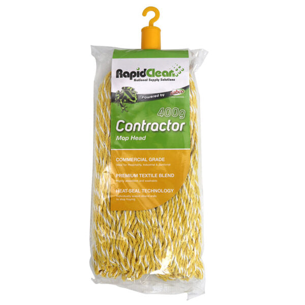 RAPID CLEAN CONTRACTOR YELLOW MOP HEAD