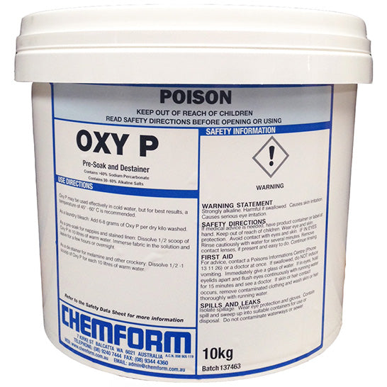 OXY P  10KG   PRE SOAKER