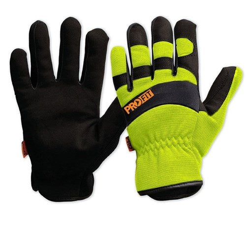 PROFIT HI-VIS YELLOW RIGGERMATE GLOVES