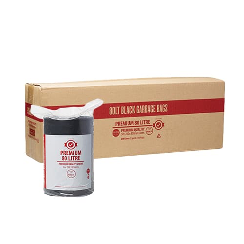 80L PREMIUM BIN LINER- ROLL (10/CTN)