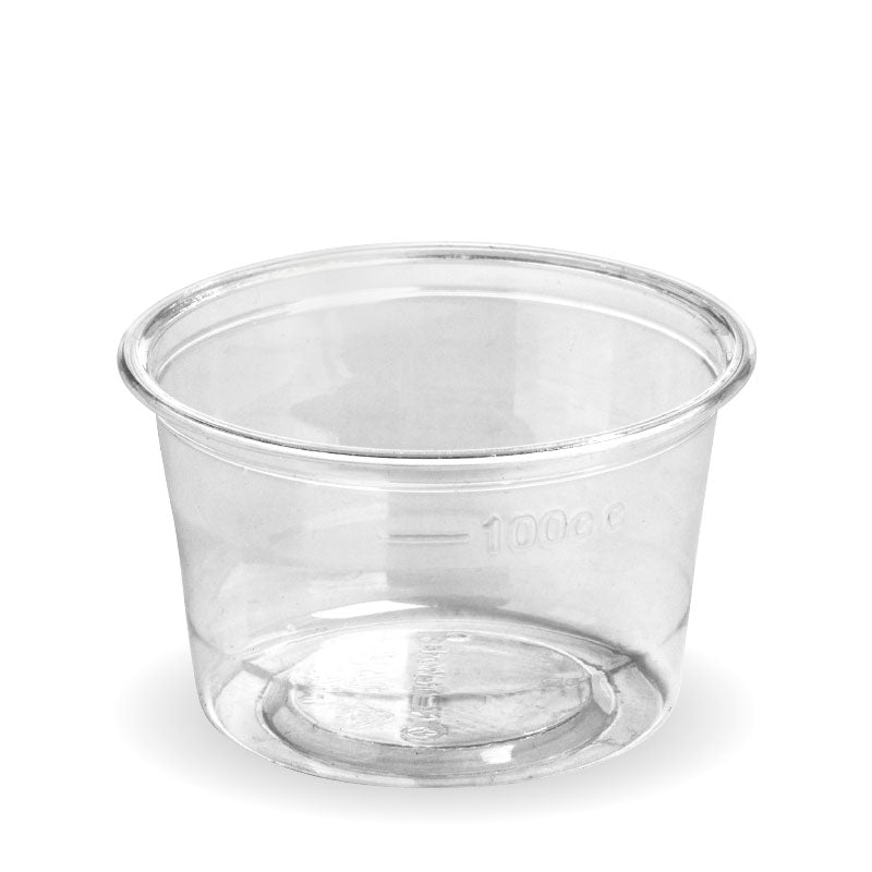 BIOPAK 140ML PLA SAUCE CONTAINER CUP (SLV 50)