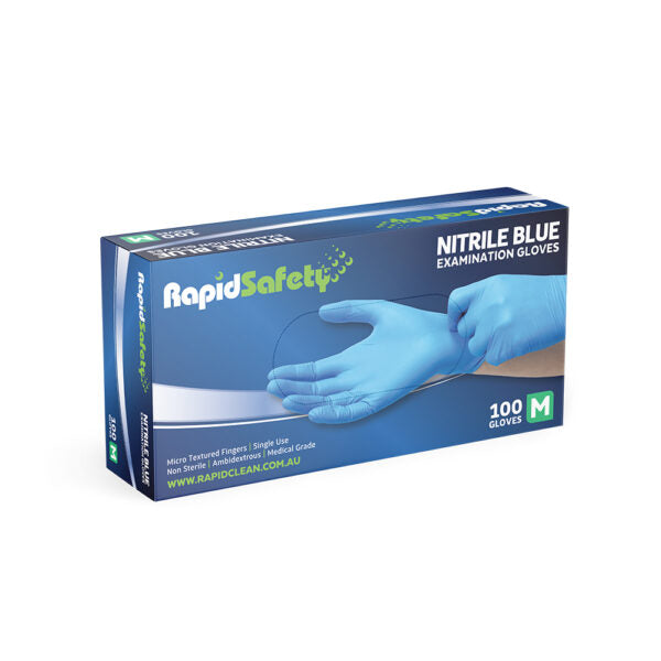 NITRILE BLUE P/FREE GLOVE MEDIUM
