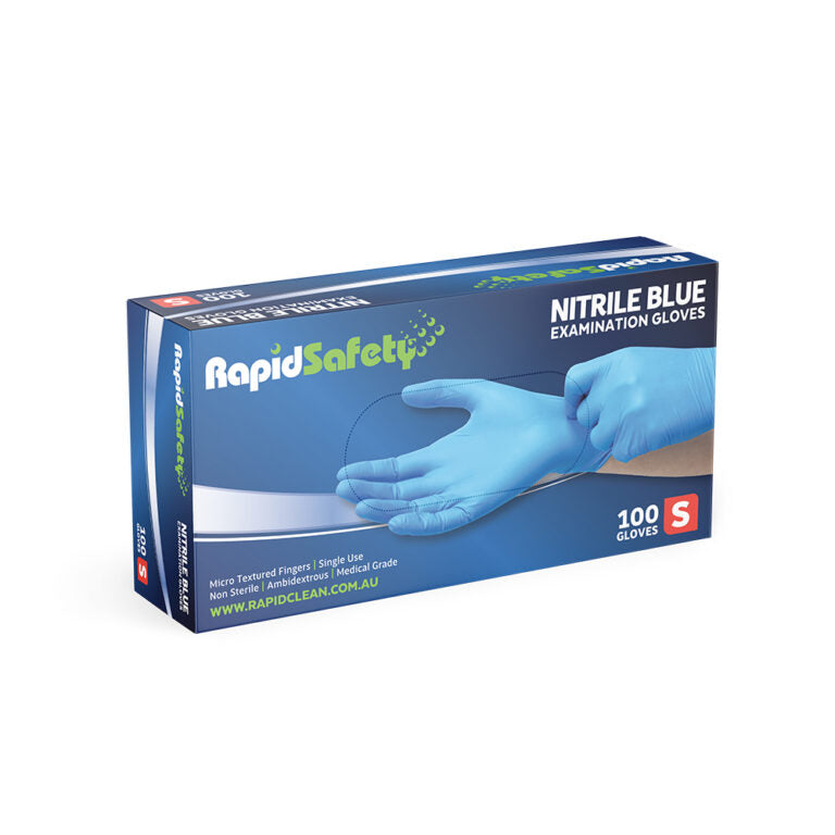 NITRILE BLUE P/FREE GLOVE SMALL