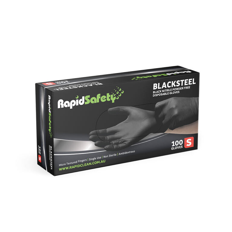 BLACKSTEEL NITRILE GLOVES SMALL