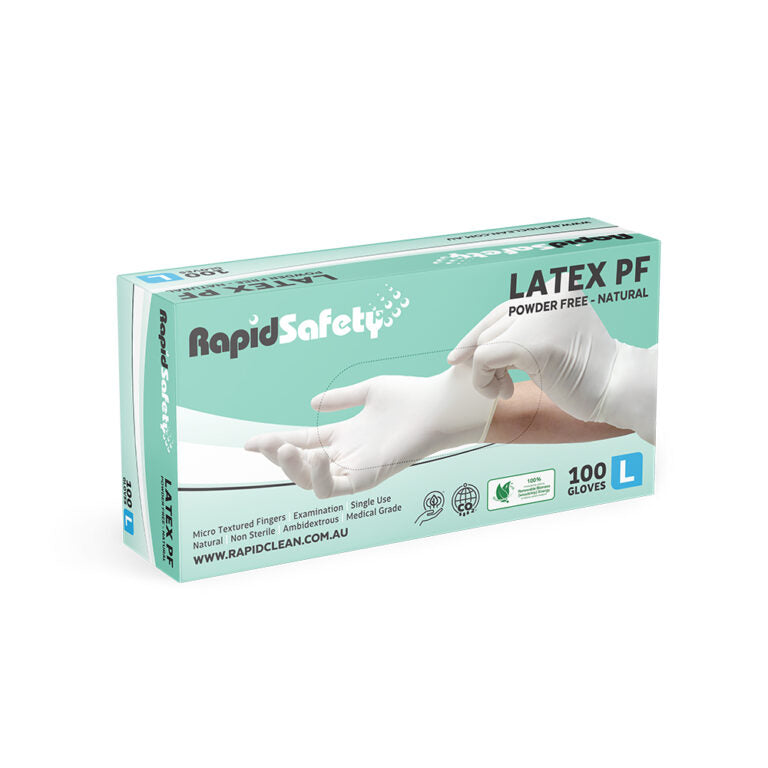 LATEX P/FREE GLOVES LARGE